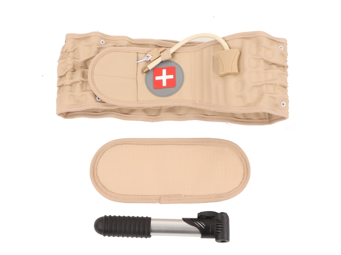 KOFIHETY Cinturón de tracción lumbar ergonómico con descompresión inflable para aliviar la columna vertebral. Cómodo soporte lumbar con terapia de descompresió