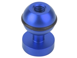 Soporte De Cabeza Esférica Para Cámara De Acción, Montaje Hot Shoe Con Tornillo 1/4, Base De Metal (azul)