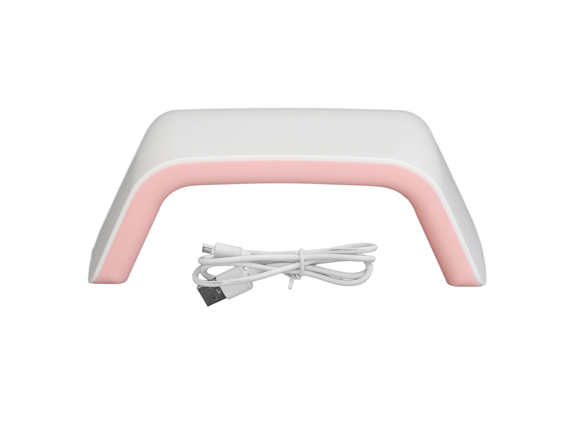 Lâmpada De Unhas 30w Com 15 Chips Led Secador De Unhas Uv/led Com Cabo Usb Para Salão Rosa