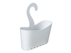 Colgador Ducha Tatay Multifuncional Polipropileno Sin Taladro Cesta Apilable 25x9x28 Cm Blanco