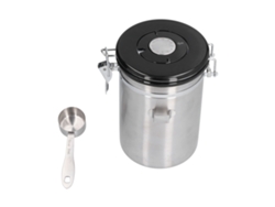 Cafetera hermética de acero inoxidable con calendario giratorio, 1,8 l, color plata.