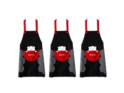 Delantales Impermeables En Pvc 3 Piezas Moda Unisex Delantal Sin Mangas Antiensuciamiento Para Cocina