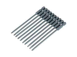Juego De 10 Puntas De Destornillador Phillips Ph1 De Acero S2 Con Mango Hexagonal De 1/4 De Pulgada (100 Mm).