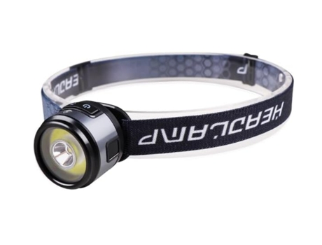 Linterna frontal LED recargable con clip para tapa, linterna frontal LED superbrillante Chrono Lantern-0197 (negro) YIZHOOD