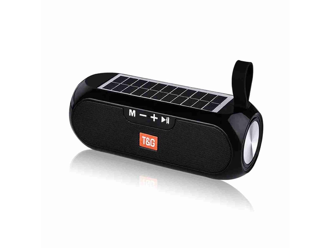 Altavoz Bluetooth Estã©reo Inalã¡mbrico Mdug - Carga Solar - Compatible Con Bluetooth - Resistente Al Agua - Aux - Radio Fm