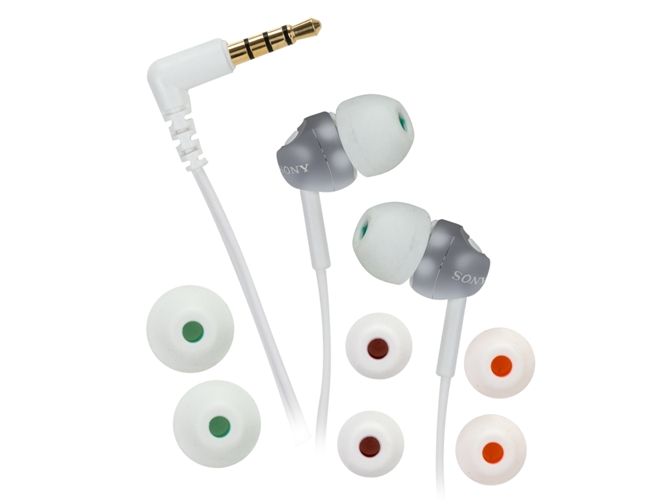 Auriculares con Cable SONY Mdrex110Ap (In Ear - Micrófono - Blanco)