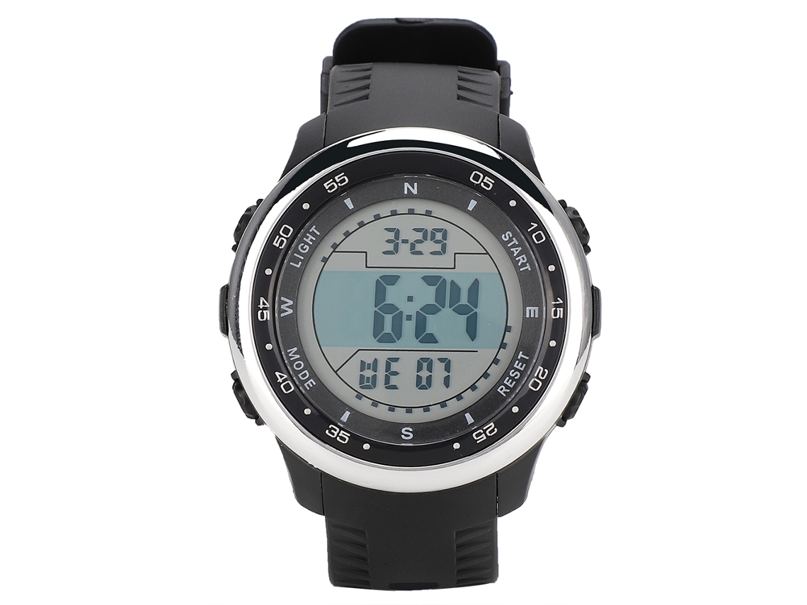 Reloj Deportivo Casual Kak Series Con Gran Esfera Y Súper Resistente Al Agua, Color Plata