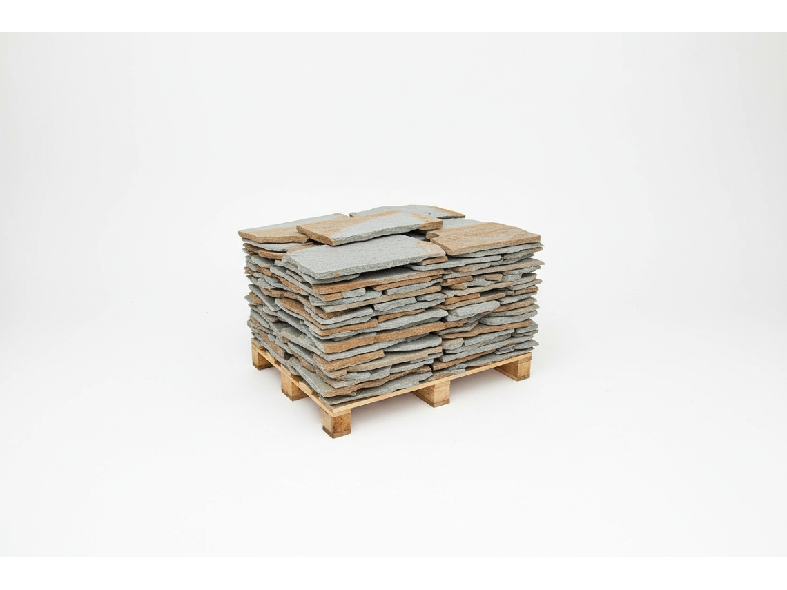 Planchoncillo Plata Bicolor Palet 25 M² / Irregular 2-3 Cm