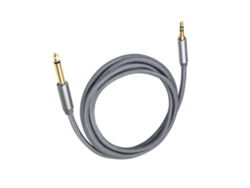 Cable De Audio Trenzado Para Guitarra De 6,35 Mm A 3,5 Mm, Versátil Para Mezcla Estéreo Aux Y Guitarras, 7,6 M