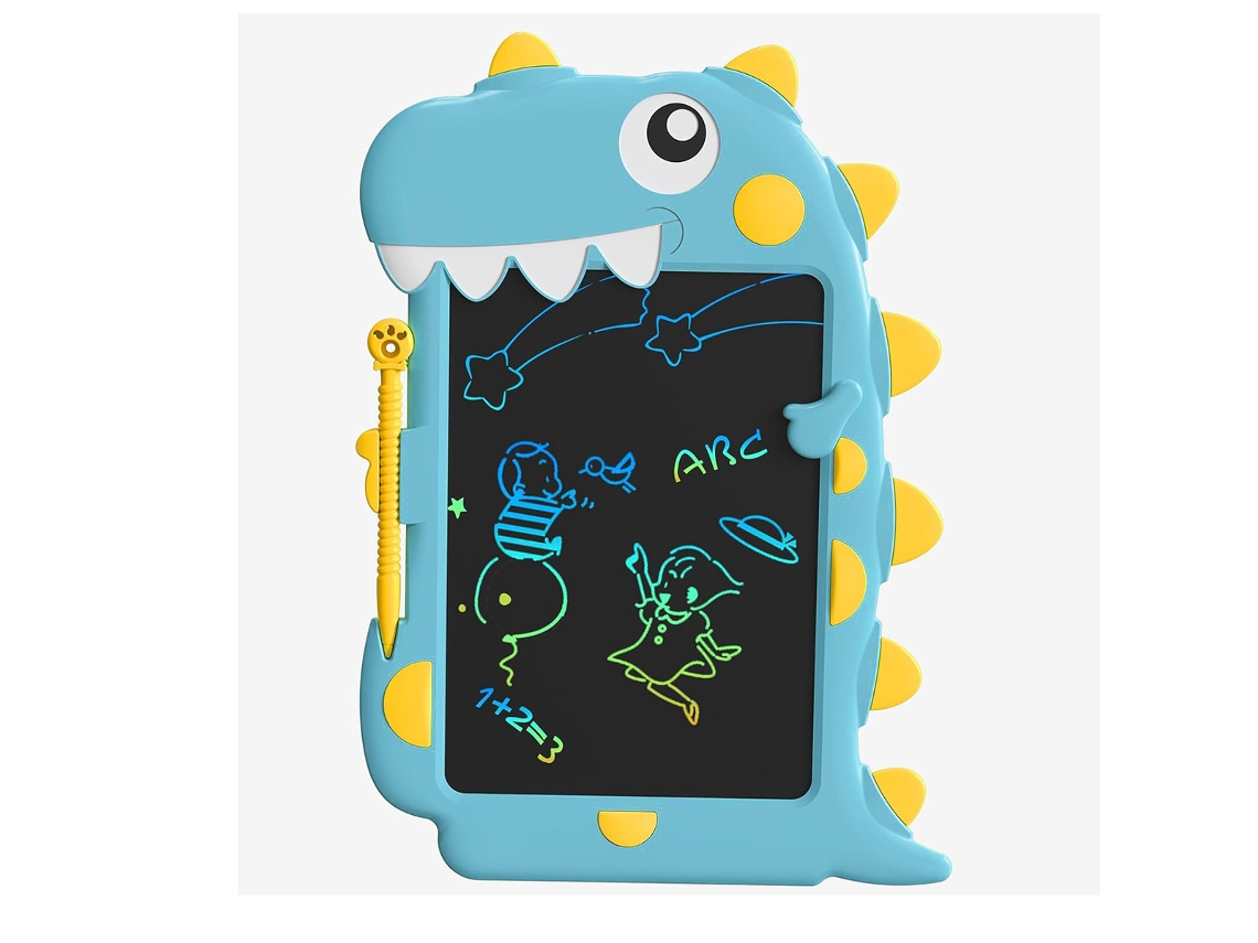 Tablet de dibujo ó escritura KLACK borrable LCD ultrafina con forma de dinosaurio, juguete educativo