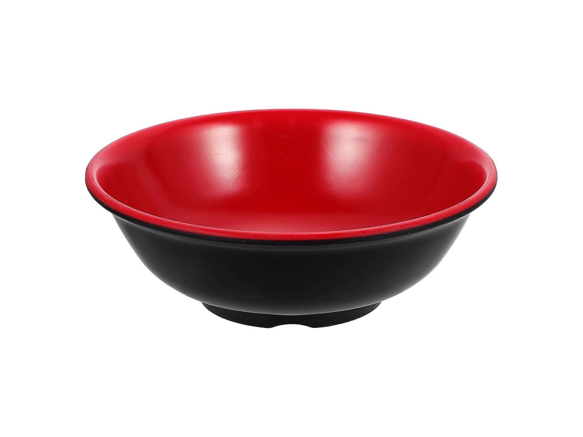 Pieza Cuenco De Melamina Para Ramen, Cuenco Para Ensalada, Cuenco De Arroz, Utensilios De Cocina Webake (negro, Rojo)