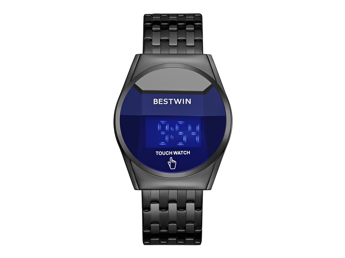 Reloj De Pantalla Táctil Para Hombre (negro Y Azul)