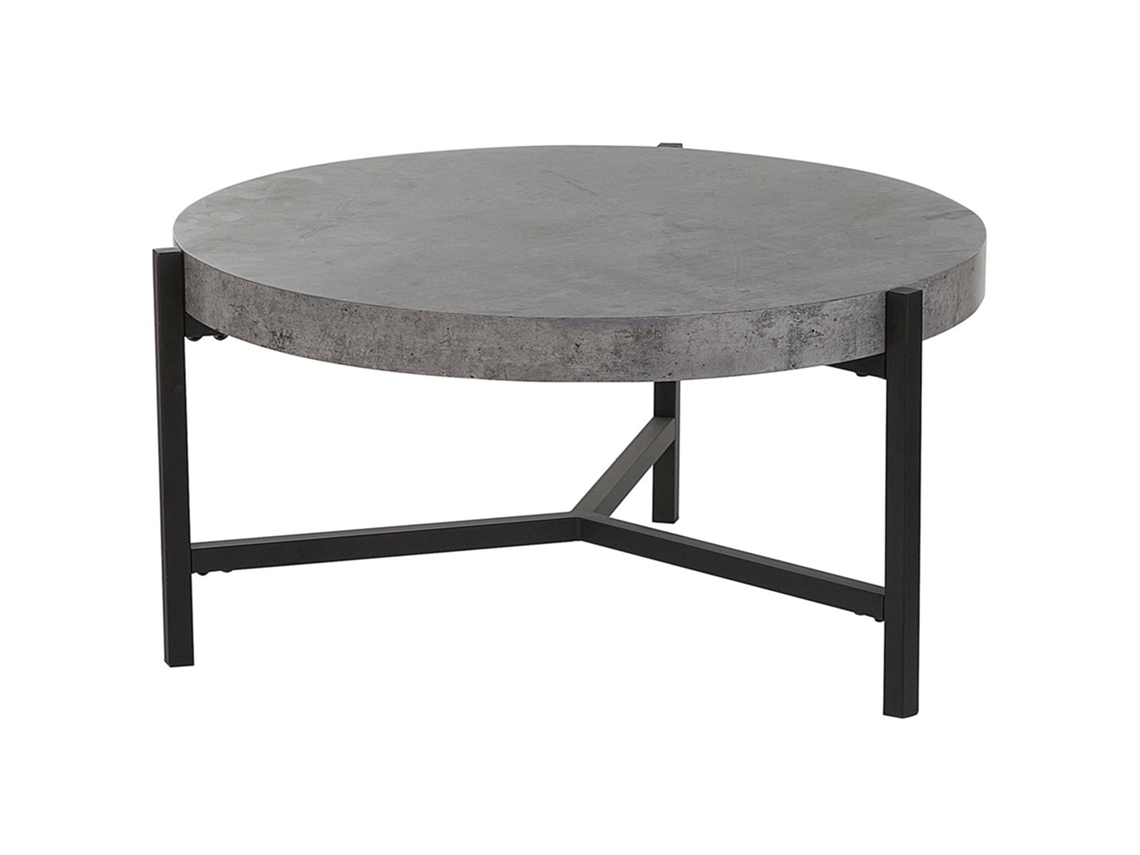 Mesa auxiliar BELIANI Bonita de MDF Gris 70x70x42