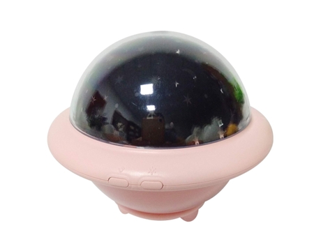 Proyector de luz nocturna OVNI, iluminación decorativa USB novedosa, luces de estrella de altavoz de música, Audio de Control remoto