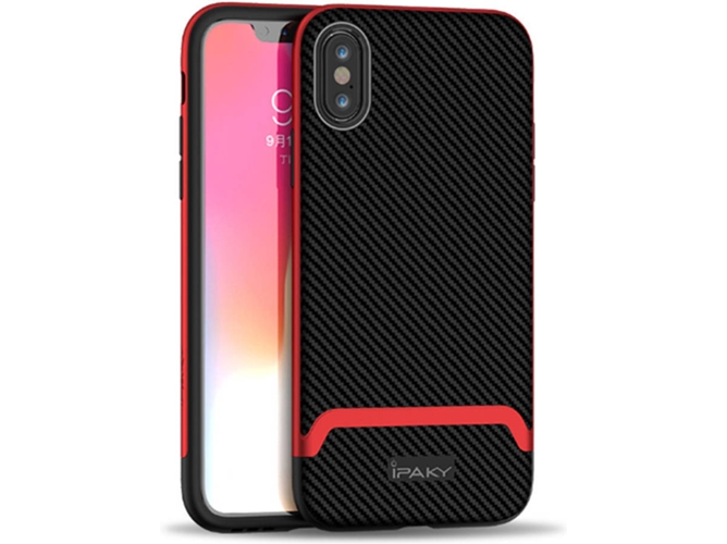 Funda iPhone XS Max WJS Ultra Thin Hard Slim Rojo