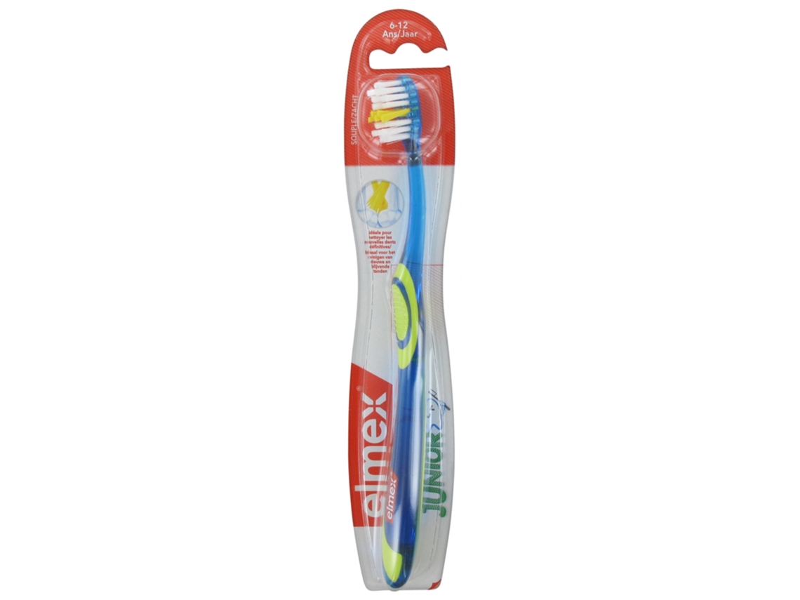 Cepillo de Dientes Junior Suave 6-12 Años Color: Azul ELMEX