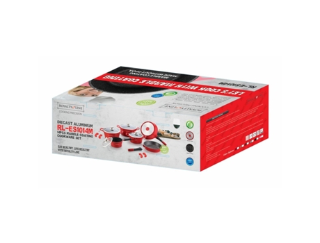 Batería de Cocina ROYALTY LINE ES2014M (Cerámica - Silicona - Aluminio - Cristal - Teflón - 14 Piezas)