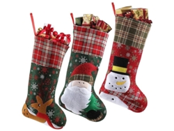 2026-medias De Navidad Linjou 3 Piezas, Decoración De Árbol De Navidad Y Fiestas, Regalos Para Niños