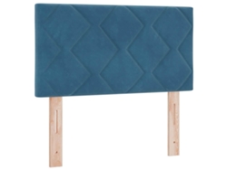 Cabecero LED Azul Oscuro 80 cm Piel Sintética EXCLUSIVA MAISON