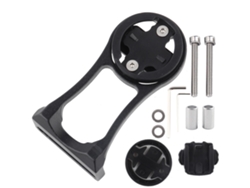 Suporte de extensão para guidão de bicicleta Rebe para computador esportivo e câmera (preto)