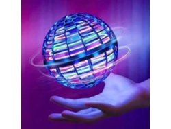 Mini pelota voladora para niños, gira 360° y cuenta con luces LED brillantes. Ideal para jugar en interiores. Stelasplen