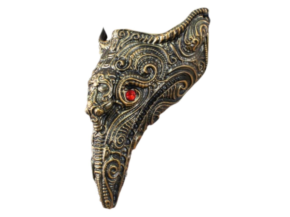 2026-máscara De Pico De Resina Halloween Con Strass Para Fiesta Cosplay Carnaval Disfraz Decoración Regalo