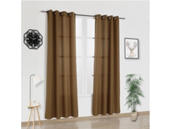 Cortina de Tela Premium Marrón 140 x 260 cm - Individual