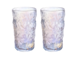 MEOIRUERY Set de 2 Vasos para Whisky 390ml, Vasos para Licor, Cócteles, Ron y Bourbon