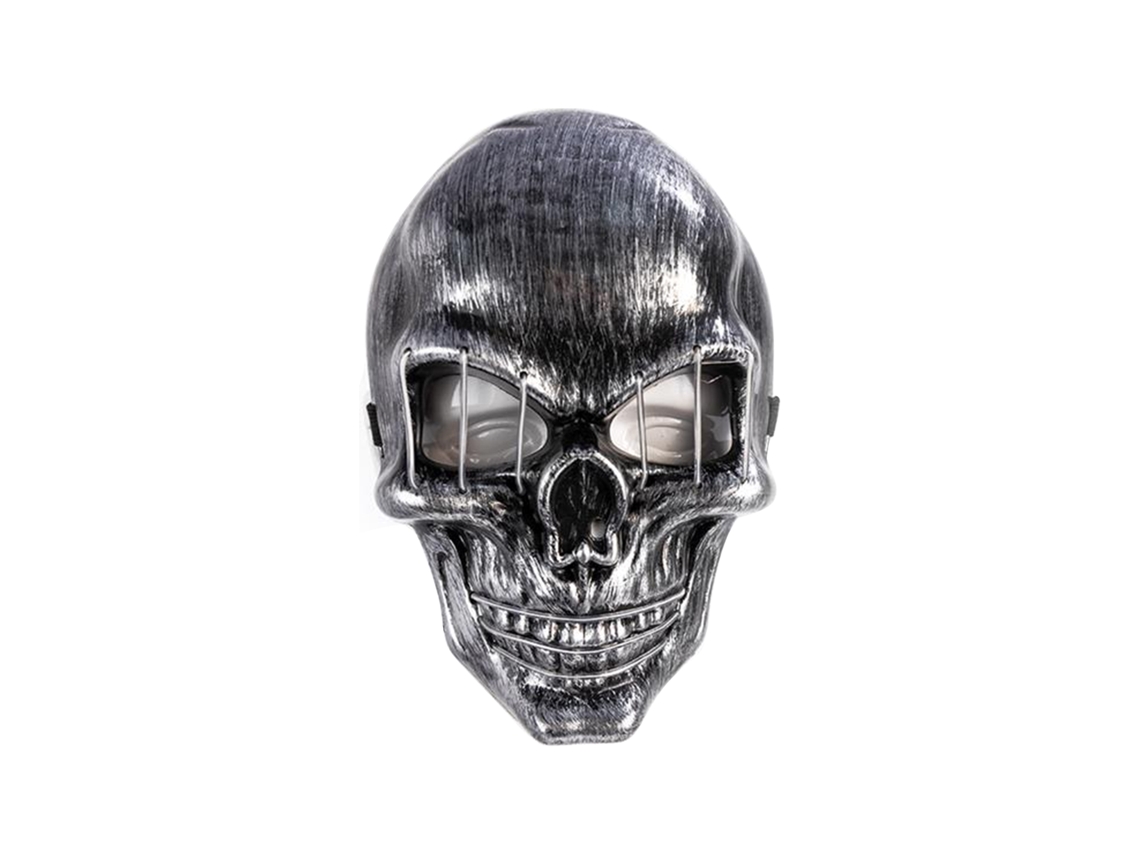 Máscara De Calavera Led Iluminada Para Halloween Con 3 Modos De Parpadeo Para Fiestas De Disfraces.