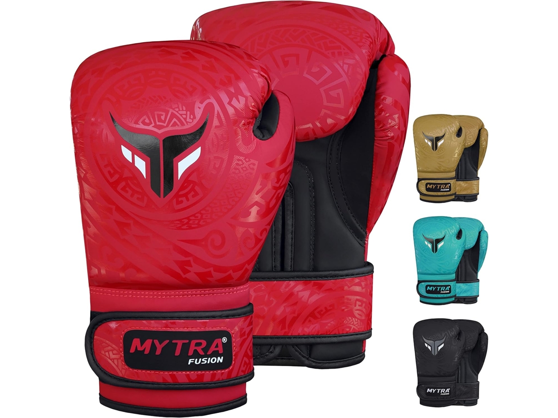 Guantes De Boxeo Niño Mytra Fusion - Gants Boxe Niño Pour Kickboxing, Punch Bag, Muay Thai, Mma, Combat - Rojo