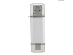 Memoria Usb 3.0 De Alta Velocidad 3 En 1 Plateada Con Carcasa De Aluminio Para Teléfonos Móviles Y Ordenadores (128 Gb)