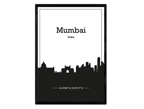 Poster NACNIC Mapa de Mumbai India (A3)