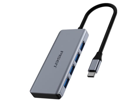 Adaptador PISEN Nj-Hb07 4In1 Tipo-C a 4Usb3.0 para Huawei Mate40/P50 S20