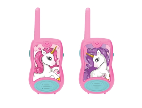 Walkie Talkie LEXIBOOK Soporte de Cintura Unicornio 2 Canales Batería Rosa Tw12Uni (Edad Mínima Recomendada: 3 años)
