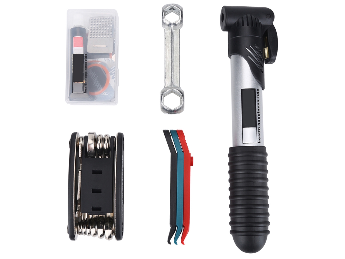 Kit De Reparación Para Bicicletas De Montaña Duuti Con Bolsa De Almacenamiento Y Herramientas Esenciales Para Ciclismo.