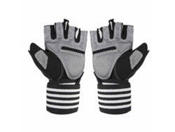 Guantes de levantamiento de pesas con soporte para muñecas y protección para la palma para gimnasio y entrenamientos