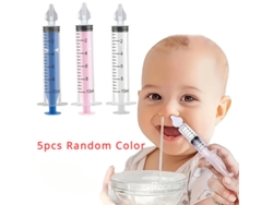 Juego De 5 Irrigadores Nasales Para Bebés Y Niños | Silicona, Capacidad De 10 Ml, Varios Colores, Diseño Compacto, Recargable, Apto Para Uso