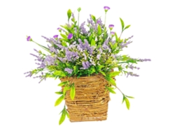 Flores silvestres artificiales, corona de primavera, placas de Slowmoose