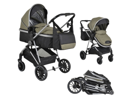 Carrito de bebé duo convertible KALI hasta 22 kg de MONI Olive green