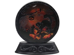 Lámpara decorativa de Halloween con forma de gato, luz nocturna, móvil infantil para decoración.