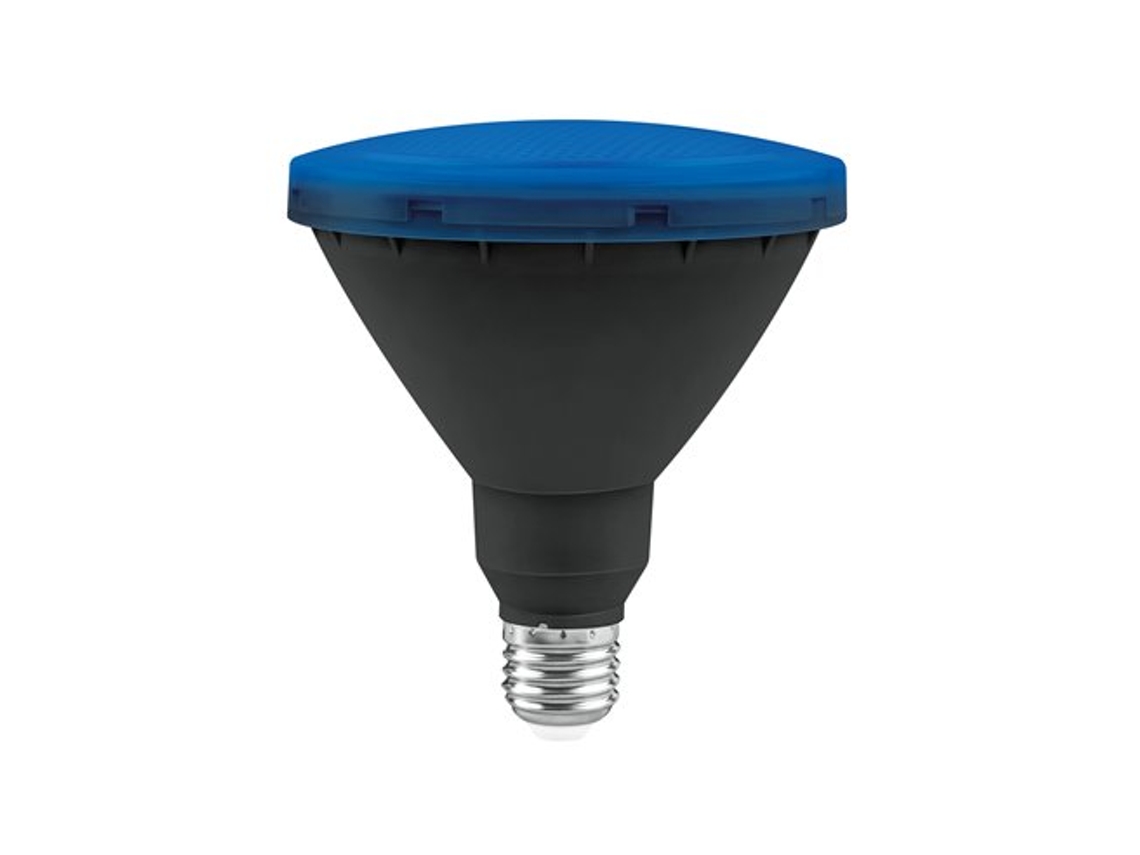 Lámpara LED de jardín Par38 IP65 Matel E27 15w Azul