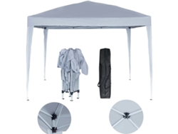 Cenador De Jardín Plegable Svetlana 4 - 12 M² - 3 X 4 M - Blanco