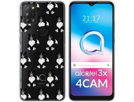 Carcasa Alcatel 3X 4CAM TUMUNDOSMARTPHONE Dibujos Transparente Perros 07 Multicolor