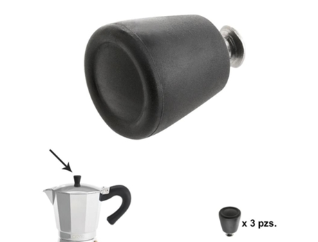 Pomo Cafetera Aluminio Inducción 6 / 9 / 12 Tazas (3 piezas) ORYX