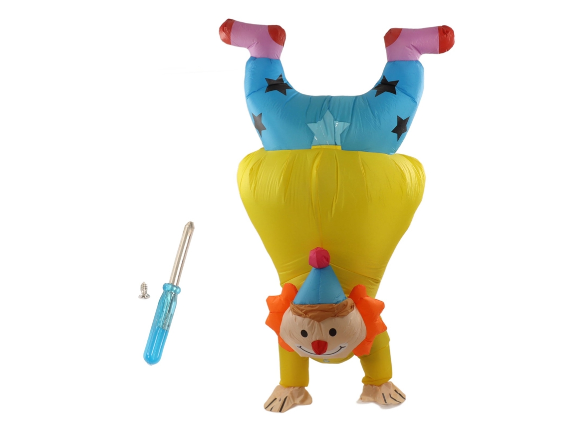 MEOIRUERY Disfraz innovador de payaso inflable, perfecto para una mascarada, carnaval y celebraciones festivas