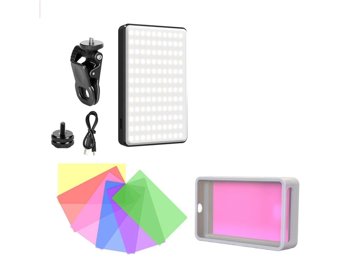 Luz De Relleno De Vídeo Led Rgb Para Teléfono, Batería Recargable De 3000 Mah