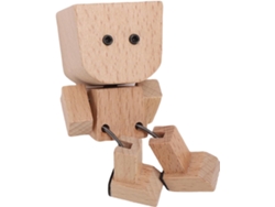 Figura De Hombre De Madera Tembloroso – Juguete De Escritorio Con Patas Giratorias Magnéticas Con 12