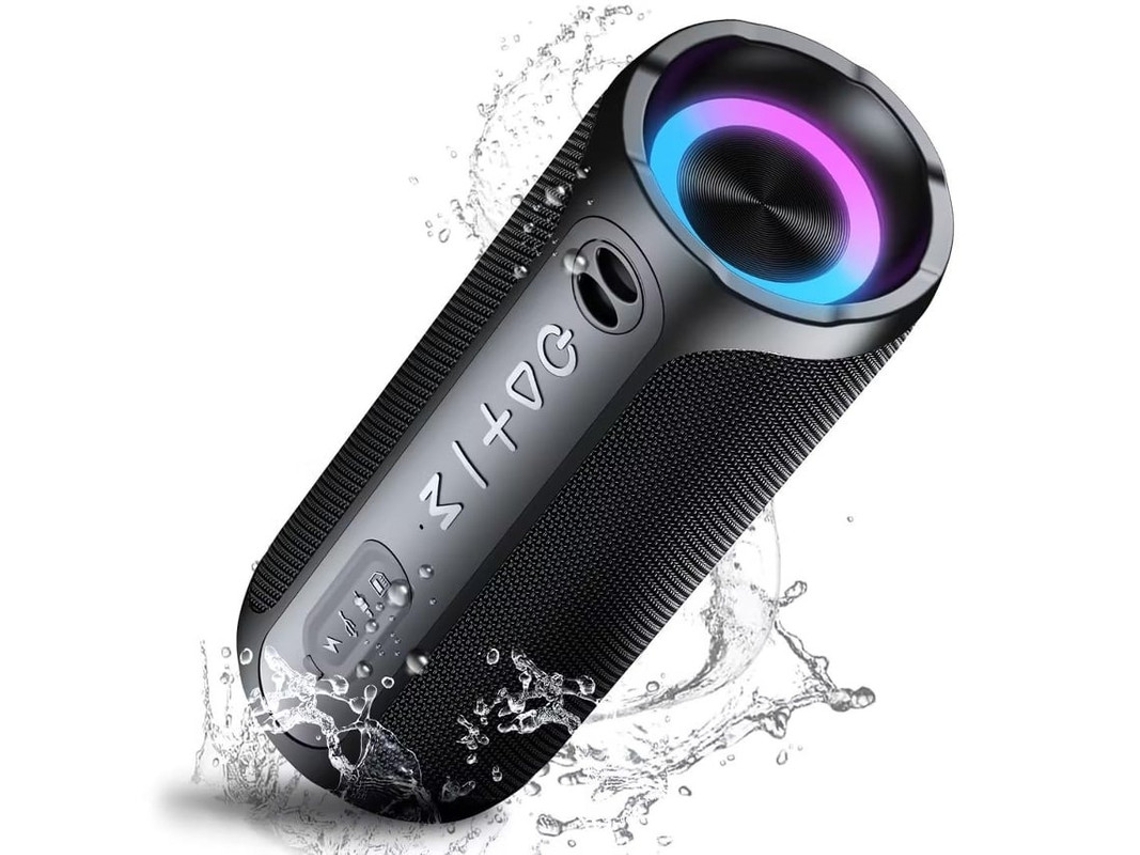 Altavoces Bluetooth portátiles IPX7, altavoz Bluetooth inalámbrico resistente al agua, 20 W, sonido estéreo potente, 24 horas de reproducción Yizhood