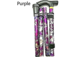 Bastón deslizante de aluminio con diseño floral para senderismo, acampada y como ayuda protectora para la movilidad.