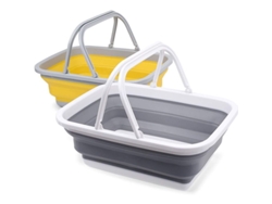 2026da-fregadero Plegable De Camping 2 Piezas, Grande Ligero Portátil Con Asa Para Exterior Interior Cocina Hogar